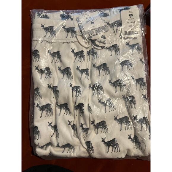 kate quinn Other - NWT Kate Quinn Men's PJ Pajama Pants Onyx Deer Family Christmas Size XL